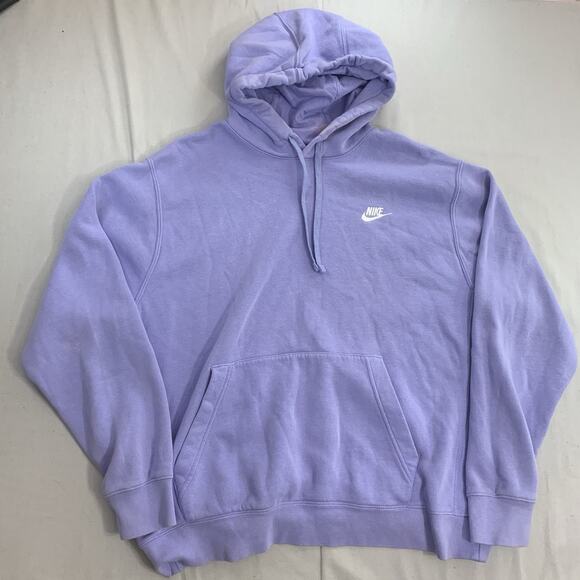 Nike Men's Club Fleece Hoodie Purple Size Extra Large - Picture 1 of 8